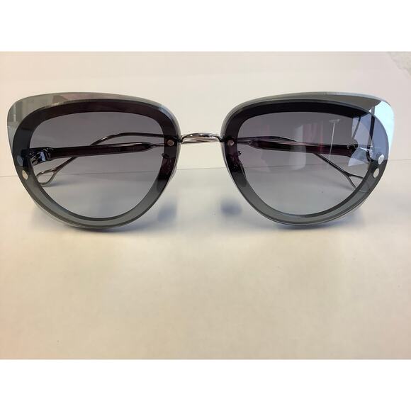 Isabel Marant Women\'s Silver Grey Aviator Pilot Modern Classic Sunglasses O9-22 main image 9